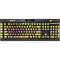 Spain Flag Distressed K95 RGB PLATINUM Mechanical Gaming Keyboard Skin